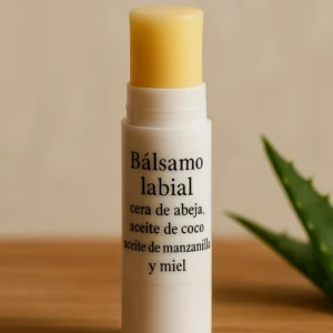 Bálsamo labial con cera de abeja