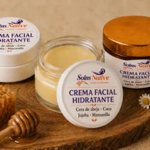 Crema facial hidratante con cera de abeja